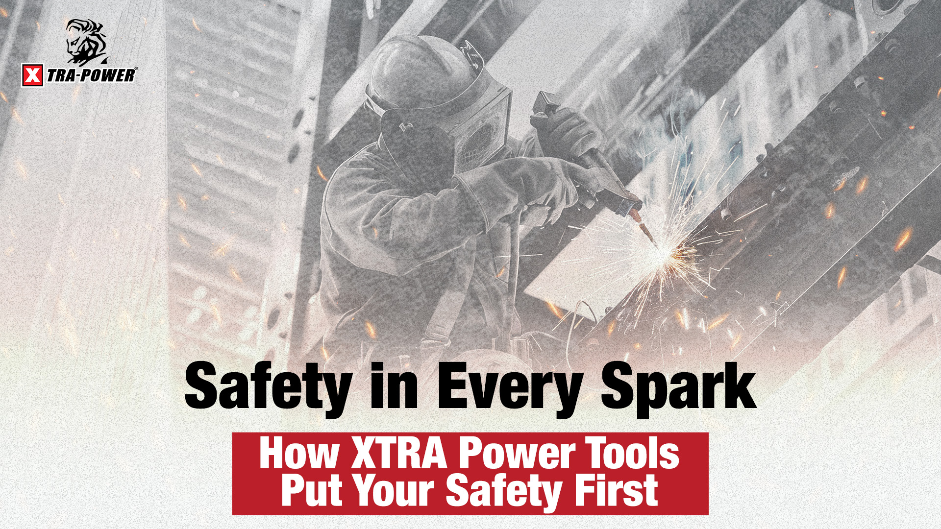 XTRA Power Tools ensuring worker safety with advanced features for workshops, factories, and construction sites – performance and protection in every spark.